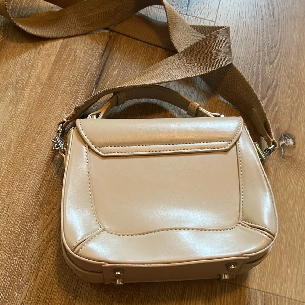 Zara cross body small tan purse